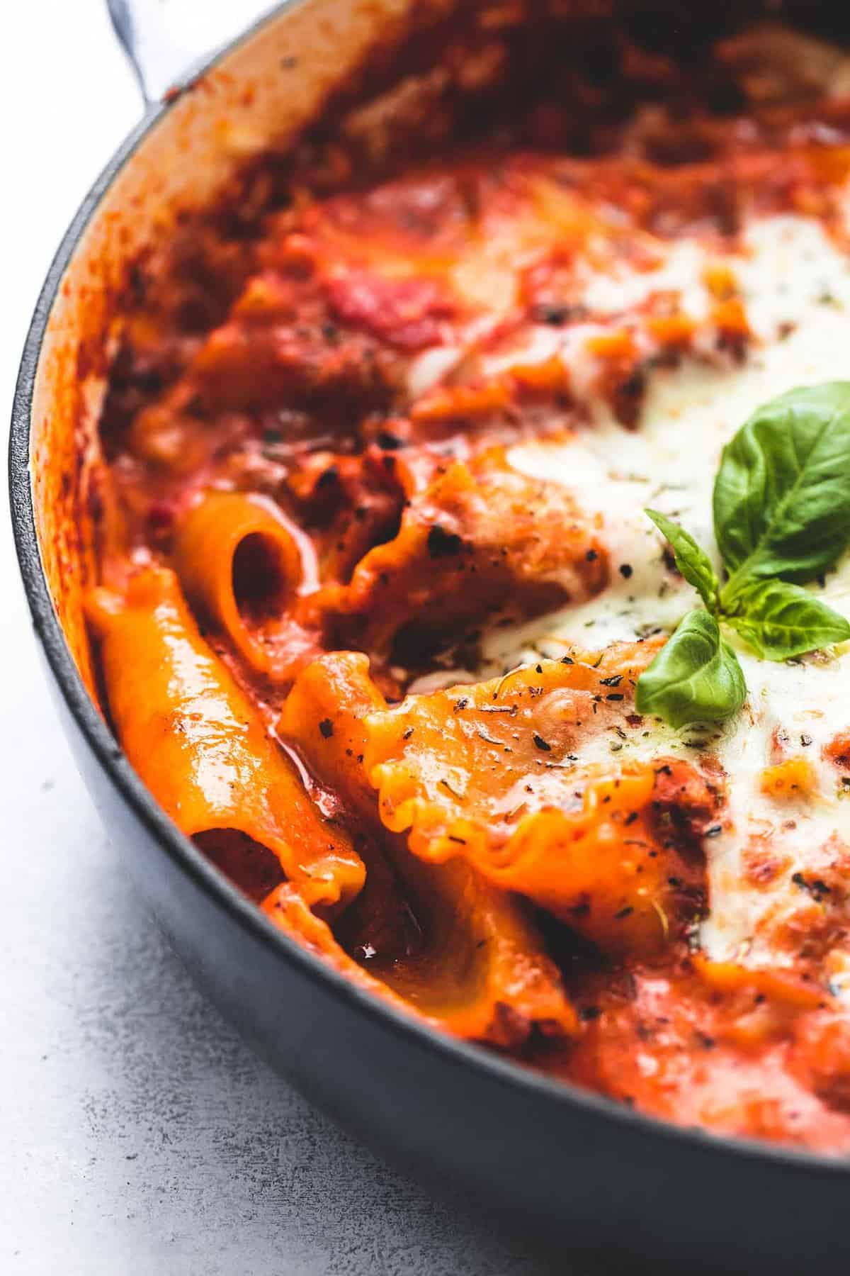 Easiest One Pot Lasagna