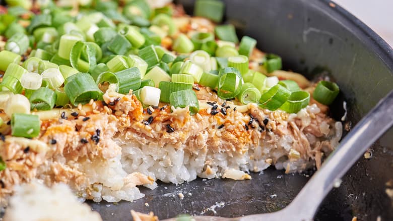 Salmon Sushi Bake